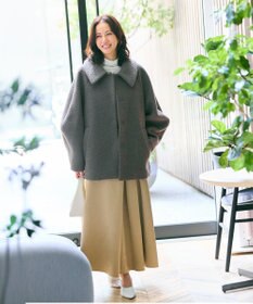 #Newans ヘビーサテンフレアースカート