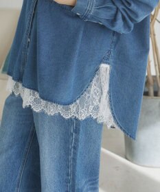 WEGO 【ANGIE VINTAGE】裾レースドッキングロンT