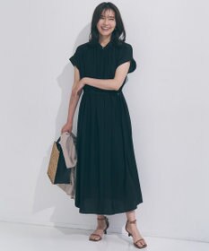 UNFILO 【WEB限定カラー】ヴィンテージシアー ギャザーワンピース