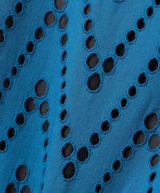 ICB 【洗える】 ヘリンボーンエンブロイダリー ワイドストレートパンツ