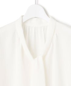 23区 L リボンディテール ギャザー ブラウス