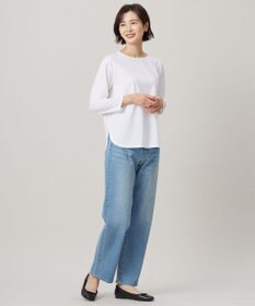 J.PRESS LADIES ベーシックジャージー シャツテール カットソー