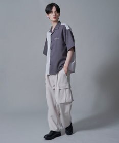 WEGO 【速乾/しわになりにくい/MLサイズ展開】ドライポリカラーブロックシャツ（SS）