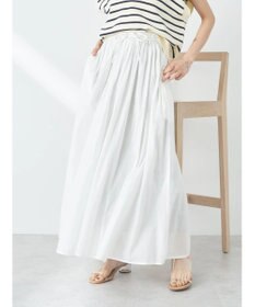 earth music&ecology コットンボイルボリュームスカート