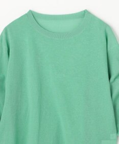 ANY L シアーシャーリングスリーブニット