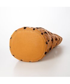 UNBILLION ピークスピーク PEAKS PEAK / 牛革透かし編みメッシュショルダートート