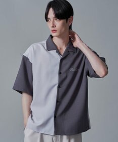 WEGO 【速乾/しわになりにくい/MLサイズ展開】ドライポリカラーブロックシャツ（SS）