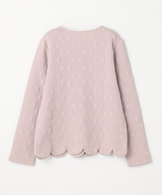 ANY KIDS リボン ジャガード カーディガン