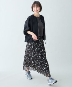 ANY アートドットプリントスカート