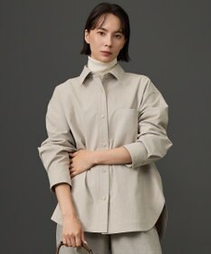 自由区 【ライトアウターに・大人の抜け感】フォルム シャツジャケット
