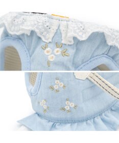 PET PARADISE ペットパラダイス 花刺繍 ベスト ハーネス Ｍ 大型犬