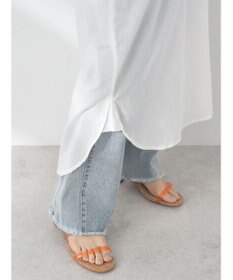 earth music&ecology コットンボイルギャザーワンピース