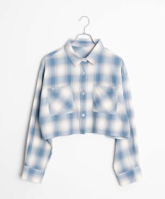 WEGO オンブレチェックショートシャツ