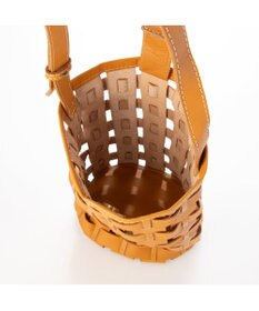 UNBILLION ピークスピーク PEAKS PEAK / 牛革透かし編みメッシュショルダートート