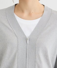 Green Parks フロントＺＩＰニットカーディガン