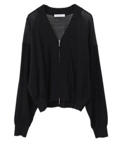 Green Parks フロントＺＩＰニットカーディガン