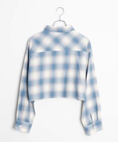 WEGO オンブレチェックショートシャツ