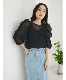 Green Parks ・ＡＮＤ　ＳＥＡＲＣＨ　シアーパワーショルダーブラウス