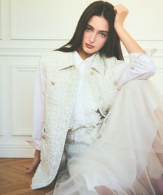 GRACE CONTINENTAL コサージュドレスシャツ