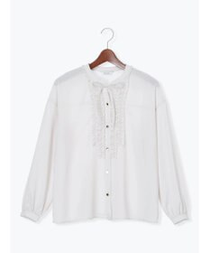 Te chichi フロントフリルキーネックブラウス