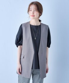 ANY 【セットアップ可能/ストレッチ】イージーケアジレ