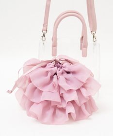 WEGO 巾着付きクリアショルダー