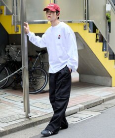 WEGO 【ユニセックス着用ITEM/MLサイズ展開】別注VISIONベアワンポイントT（LS）