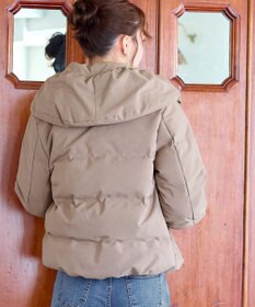 Tiaclasse 袖口リブデザインシームレスダウン