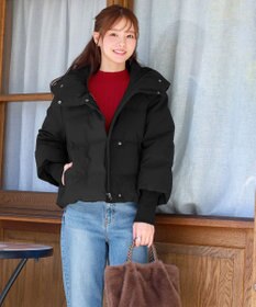 Tiaclasse 袖口リブデザインシームレスダウン