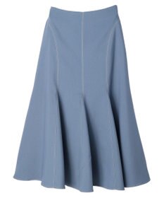 earth music&ecology 配色ステッチパネルフレアスカート