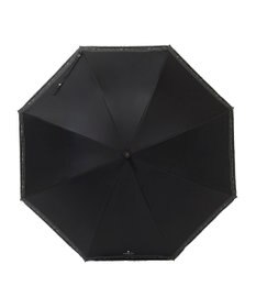 MOONBAT 【遮光率100％/遮熱/UV】LANVIN en Bleu (ランバン オン ブルー)晴雨兼用日傘 ピコレース シルバーラメ刺繍 長傘