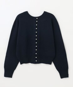 ANY 【前後着用可能/洗濯機可】２WAYパールニットカーディガン