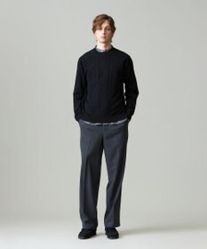 J.PRESS MEN 【ストレッチ性 / イージーケア】【FLEX YARN】クルーネックニット