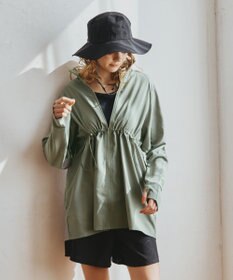 San-ai Resort（三愛水着楽園） 【WEB限定】5点セット バケットハット付きUVカット リブタンキニ+ラッシュガードセット水着【BeachQueen(ビーチクイーン）】