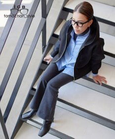 ICB 【ICB×tamachan_style コラボ】スタイルアップ フレアデニム