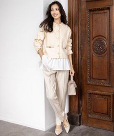 ANY SIS ビューティサーモ2WAYストレッチ テーパードパンツ