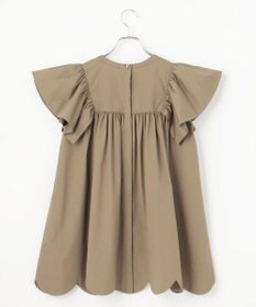 #Newans 【イージーケア】スカラップヘムチュニックブラウス