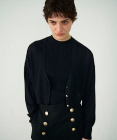 GRACE CONTINENTAL ショートドルマンニットカーディガン