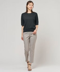 J.PRESS LADIES 【セットアップ対応・洗える・撥水】コットンFITTY テーパード パンツ