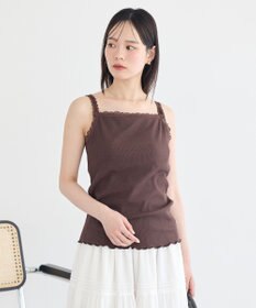earth music&ecology カップ付レースキャミソール
