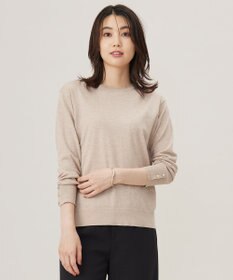 J.PRESS LADIES L 【洗える】スパーク ラメ配色 ニット