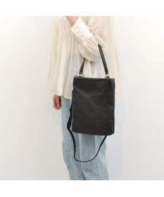 UNBILLION perche 牛革ソフト3層かがり2wayショルダーバッグ