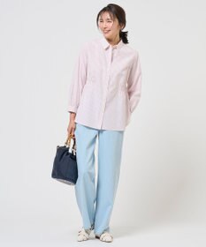 J.PRESS LADIES S 【WEB限定カラーあり】コンパクトエステネージュ シャーリング ブラウス