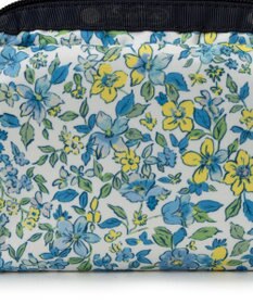 LeSportsac RECTANGULAR COSMETIC/タペストリーフラワーブルー