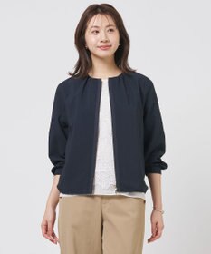 J.PRESS LADIES BREEZE COOL トロ ノーカラー ブルゾン