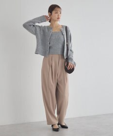 earth music&ecology 【セット2点】SET2点フラワースパンコールカーデ＋ビスチェ