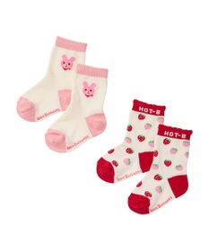 MIKI HOUSE HOT BISCUITS 【11-19cm】クルー丈 ソックスパック2足セット