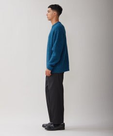 UNFILO MENS ヘアリー クルーネックニット