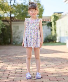 ANY KIDS 小花柄 セパレート水着