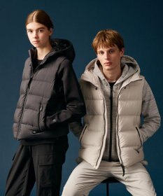 JOSEPH ABBOUD MOUNTAIN 【軽量/ソフト】ソフトダンボールニットジップパーカー